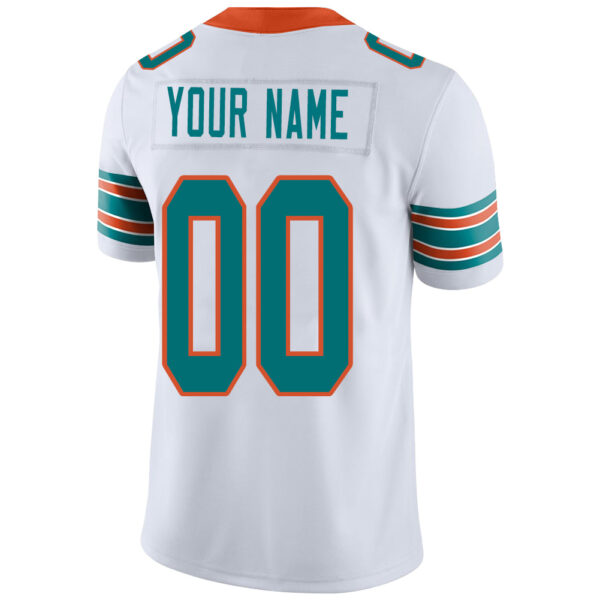 Custom M.Dolphins Stitched American Football Jerseys Personalize Birthday Gifts White Jersey - Image 3