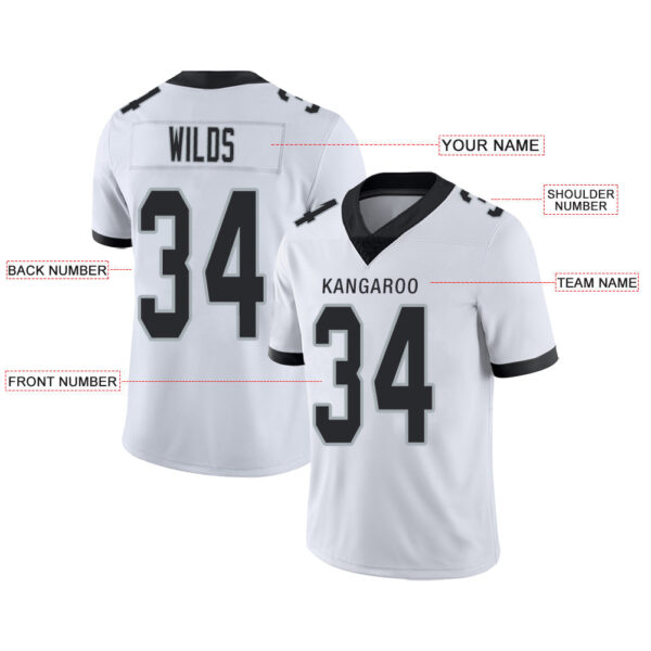 Custom LV.Raiders Stitched American Football Jerseys Personalize Birthday Gifts White Jersey - Image 2