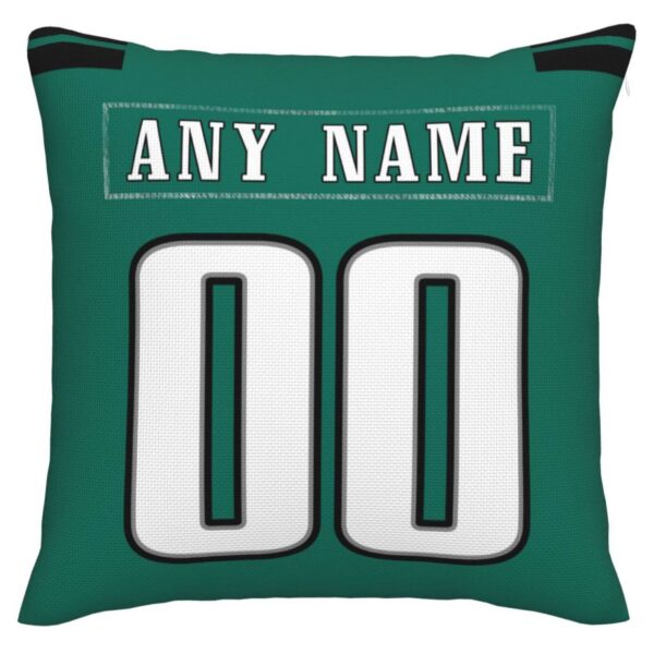 Custom P.Eagles Pillow Decorative Throw Pillow Case - Print Personalized Football Team Fans Name & Number Birthday Gift Football Pillows