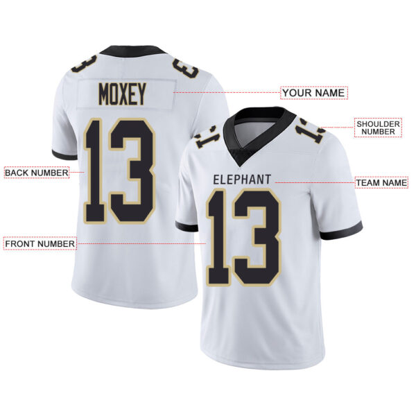 Custom NY.Giants Stitched American Football Jerseys Personalize Birthday Gifts White Jersey - Image 2