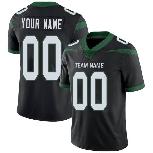 Custom NY.Jets Football Jerseys Team Player or Personalized Design Your Own Name for Men's Women's Youth Jerseys Green - Image 3