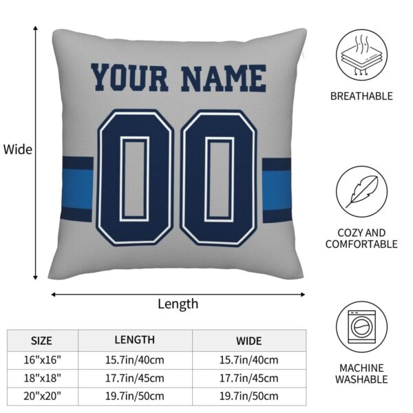 Custom D.Cowboys Pillow Decorative Throw Pillow Case - Print Personalized Football Team Fans Name & Number Birthday Gift Football Pillows - Image 8