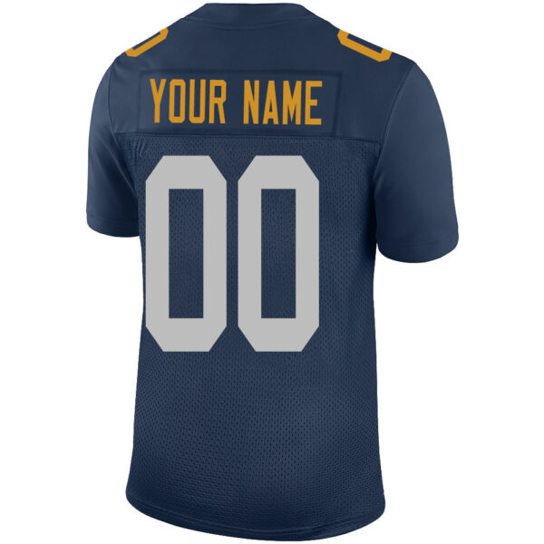 Custom GB.Packers Stitched American Football Jerseys Personalize Birthday Gifts Navy Jersey - Image 3