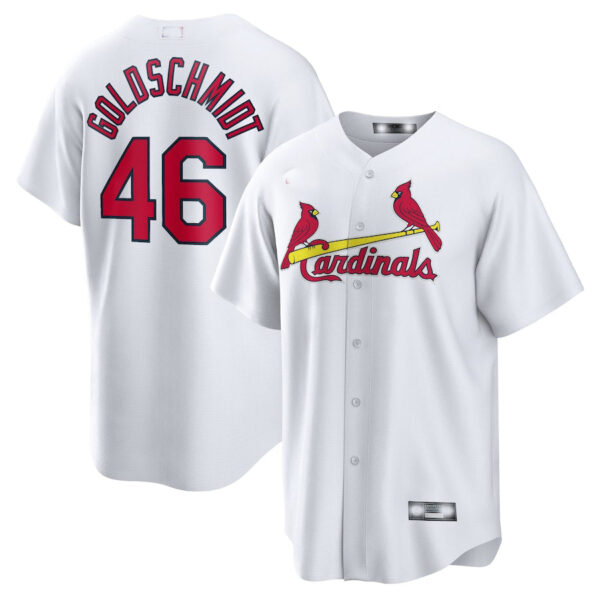 St. Louis Cardinals Paul Goldschmidt White Home Replica Player Name Jersey Baseball Jerseys