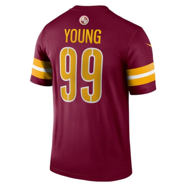 W.Commanders #99 Chase Young Burgundy Legend Jersey Stitched American Football Jerseys