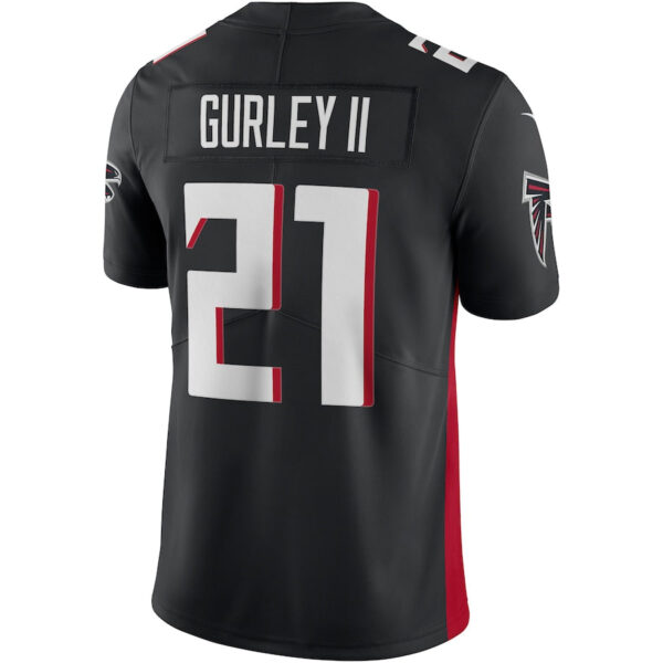 A.Falcons #21 Todd Gurley II Black Vapor Limited Jersey Stitched American Football Jerseys - Image 2