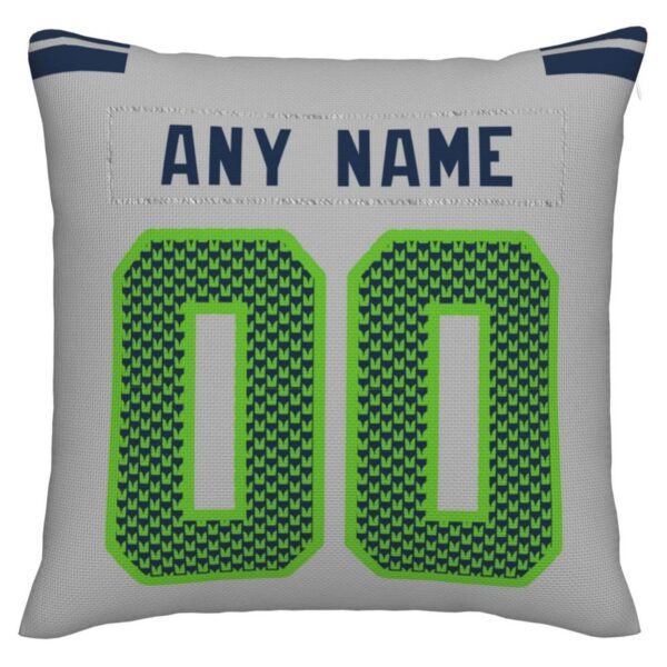 Custom S.Seahawks Pillow Decorative Throw Pillow Case - Print Personalized Football Team Fans Name & Number Birthday Gift Football Pillows - Image 3