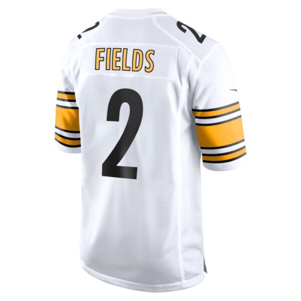 P.Steelers #2 Justin Fields White Game Stitched American Football Jerseys