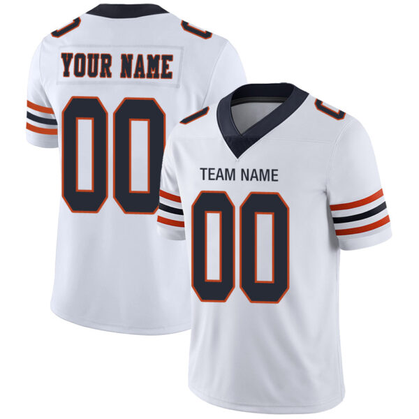 Custom C.Bear Stitched American Football Jerseys Personalize Birthday Gifts White Jersey