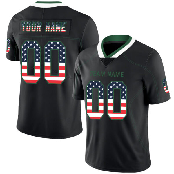 Custom NY.Jets Stitched American Football Jerseys Personalize Birthday Gifts Black Jersey - Image 3