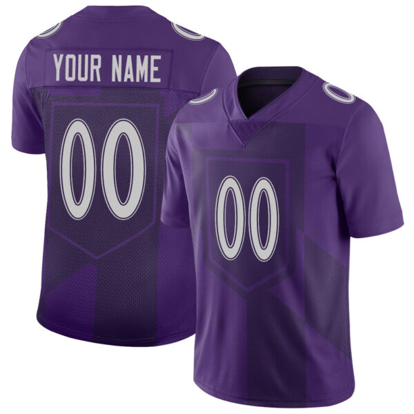 Custom B.Raven Stitched American Football Jerseys Personalize Birthday Gifts Purple Jersey