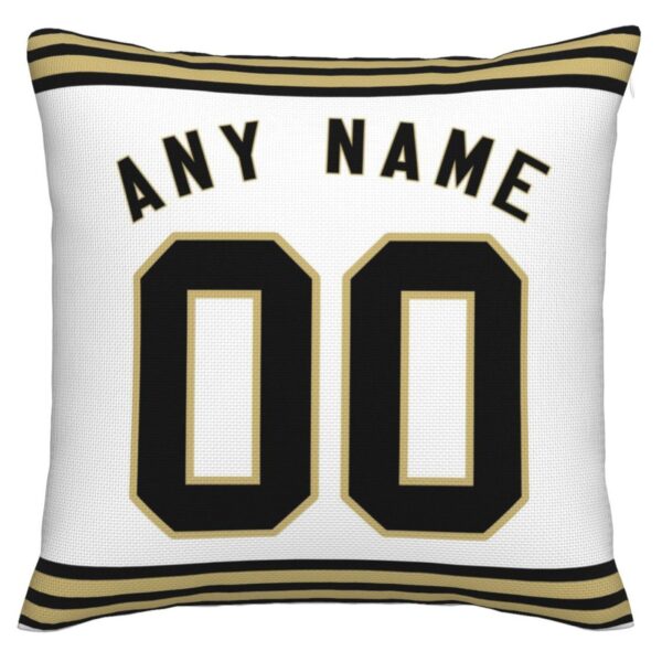 Custom NO.Saints Pillow Decorative Throw Pillow Case - Print Personalized Football Team Fans Name & Number Birthday Gift Football Pillows