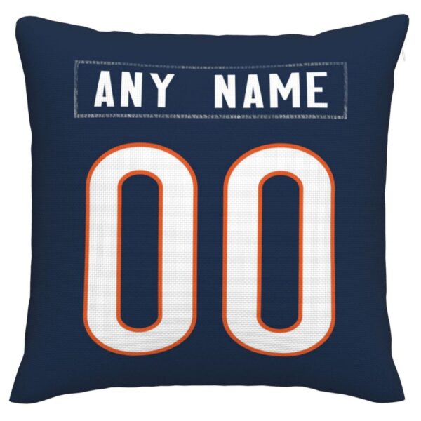 Custom C.Bears Pillow Decorative Throw Pillow Case - Print Personalized Football Team Fans Name & Number Birthday Gift Football Pillows - Image 2