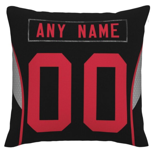 Custom SF.49ers Pillow Decorative Throw Pillow Case - Print Personalized Football Team Fans Name & Number Birthday Gift Football Pillows - Image 3