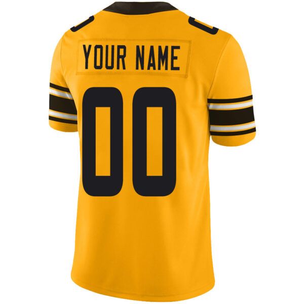 Custom P.Steelers Stitched American Football Jerseys Personalize Birthday Gifts Yellow Jersey - Image 3