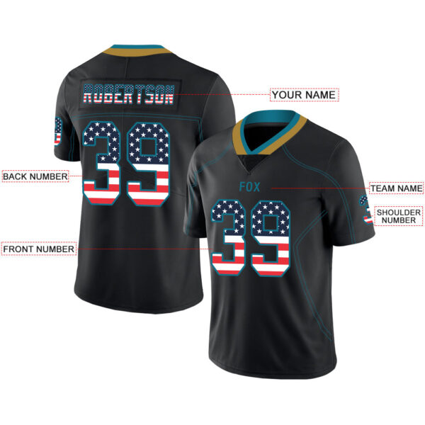 Custom J.Jaguars Stitched American Football Jerseys Personalize Birthday Gifts Black Jersey - Image 2