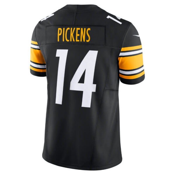 P.Steelers #14 George Pickens Vapor F.U.S.E. Limited Home Black Stitched American Football Jerseys