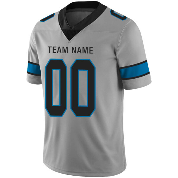 Custom C.Panther Stitched American Football Jerseys Personalize Birthday Gifts Grey Jersey - Image 4