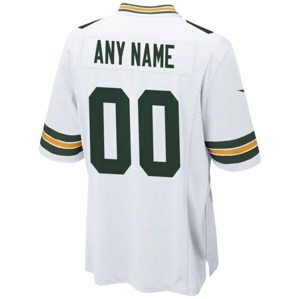 Custom GB.Packers Stitched Game White Jersey Men Youth Women - Image 2