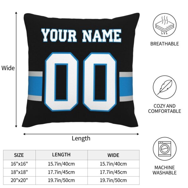 Custom C.Panthers Pillow Football Team Decorative Throw Pillow Case Print Personalized Football Style Fans Letters & Number Birthday Gift Football Pillows - Image 7