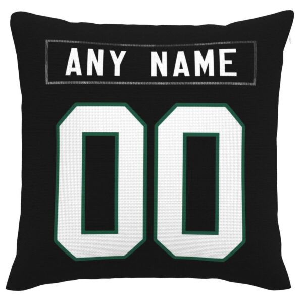 Custom NY.Jets Pillow Decorative Throw Pillow Case - Print Personalized Football Team Fans Name & Number Birthday Gift Football Pillows - Image 3