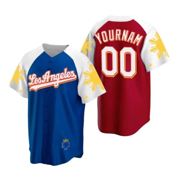 Baseball Jerseys Custom Los Angeles Dodgers jerseys Blue Red Stitched Personalized Baseball Jerseys