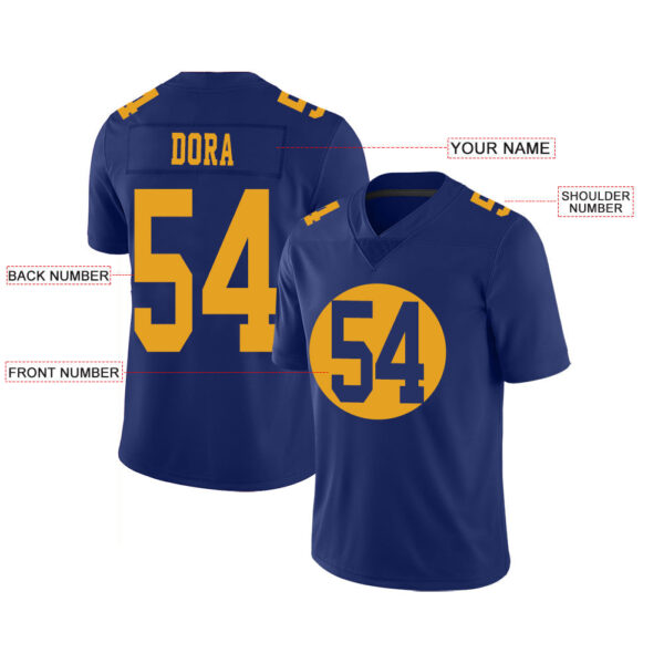 Custom GB.Packers Stitched American Football Jerseys Personalize Birthday Gifts Navy Jersey - Image 2