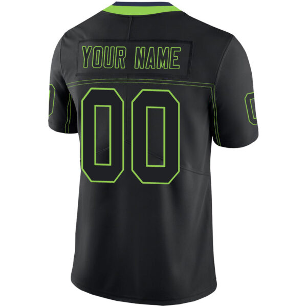 Custom S.Seahawks Stitched American Football Jerseys Personalize Birthday Gifts Black Jersey - Image 3