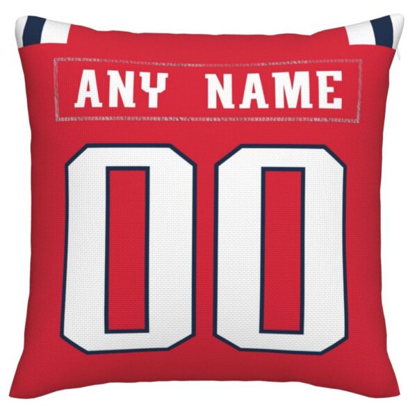 Custom NE.Patriots Pillow Decorative Throw Pillow Case - Print Personalized Football Team Fans Name & Number Birthday Gift Football Pillows - Image 2