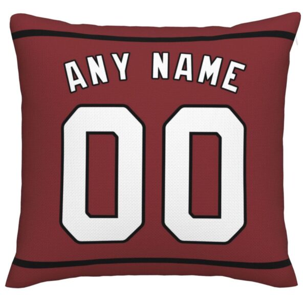 Custom A.Cardinals Pillow Decorative Throw Pillow Case - Print Personalized Football Team Fans Name & Number Birthday Gift Football Pillows - Image 3