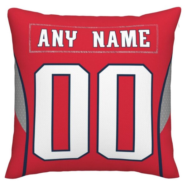 Custom NE.Patriots Pillow Decorative Throw Pillow Case - Print Personalized Football Team Fans Name & Number Birthday Gift Football Pillows - Image 2