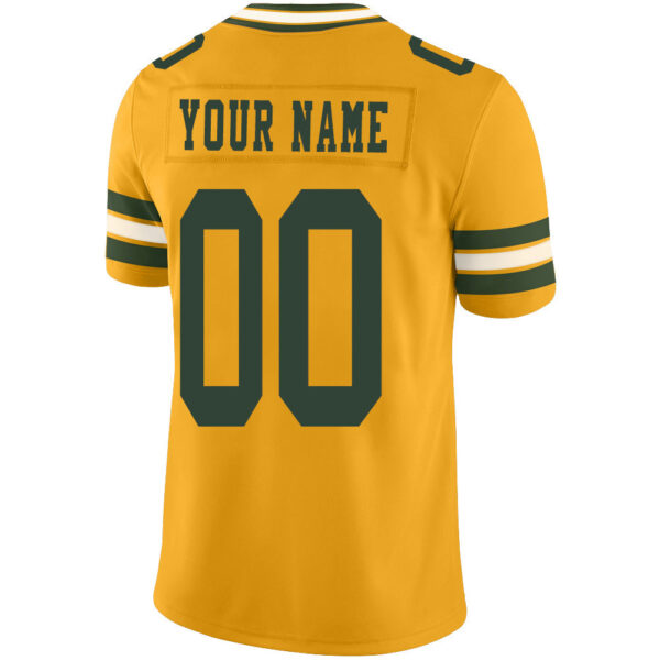 Custom GB.Packers Stitched American Football Jerseys Personalize Birthday Gifts yellow Jersey - Image 3