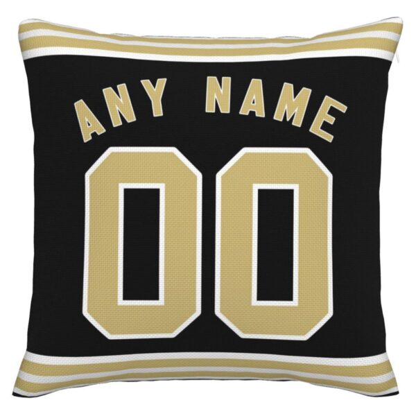 Custom NO.Saints Pillow Decorative Throw Pillow Case - Print Personalized Football Team Fans Name & Number Birthday Gift Football Pillows - Image 3