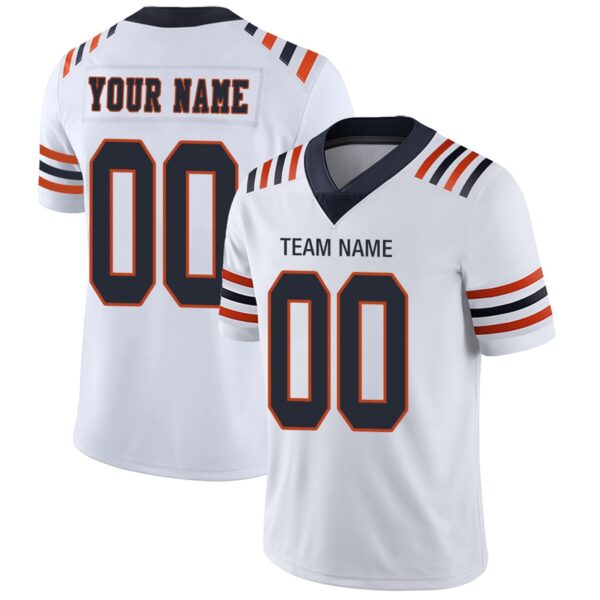 Custom C.Bears Football Jerseys Team Player or Personalized Design Your Own Name for Men's Women's Youth Jerseys Navy - Image 3