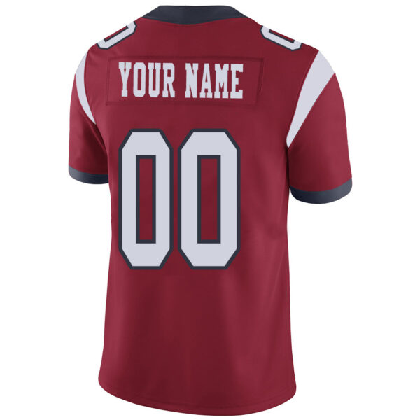 Custom H.Texans Stitched American Football Jerseys Personalize Birthday Gifts Red Jersey - Image 3