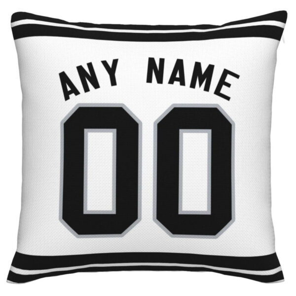 Custom LV.Raiders Pillow Decorative Throw Pillow Case - Print Personalized Football Team Fans Name & Number Birthday Gift Football Pillows