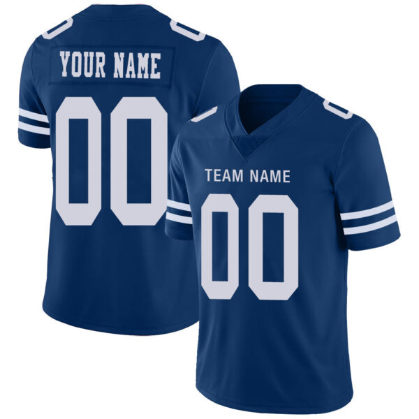 Custom D.Cowboys Stitched American Football Jerseys Personalize Birthday Gifts Blue Jersey