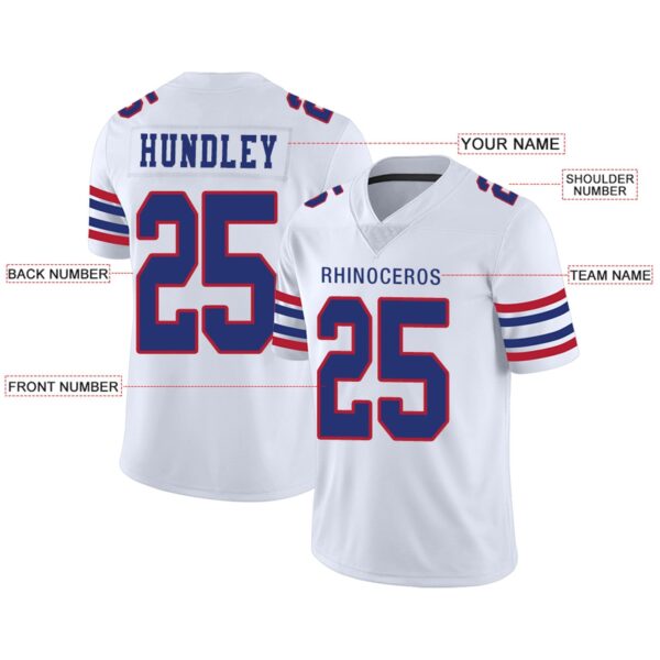 Custom B.Bills Football Jerseys Team Player or Personalized Design Your Own Name for Men's Women's Youth Jerseys Royal - Image 5