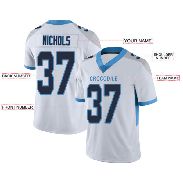 Custom T.Titans Stitched American Football Jerseys Personalize Birthday Gifts White Jersey - Image 2