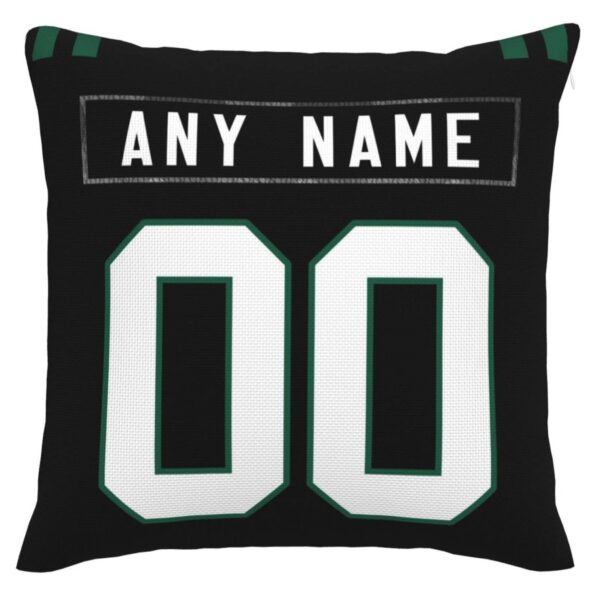 Custom NY.Jets Pillow Decorative Throw Pillow Case - Print Personalized Football Team Fans Name & Number Birthday Gift Football Pillows - Image 3