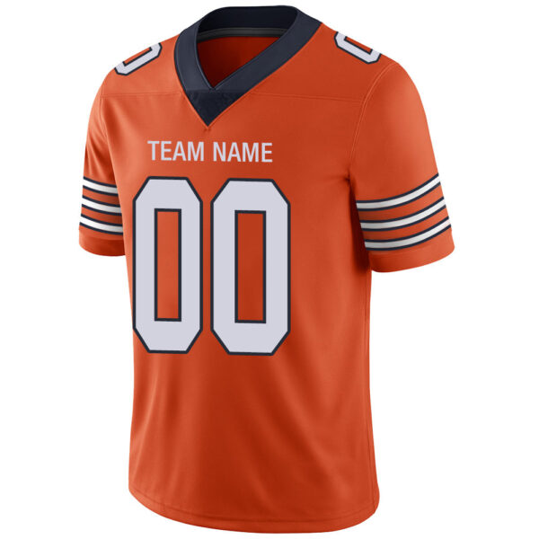 Custom C.Bear Stitched American Football Jerseys Personalize Birthday Gifts Orange Jersey - Image 4