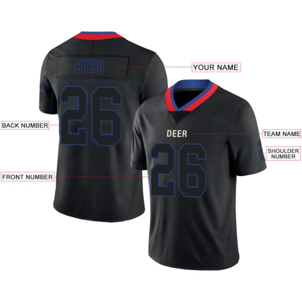 Custom B.Bills Stitched American Football Jerseys Personalize Birthday Gifts Black Jersey - Image 2