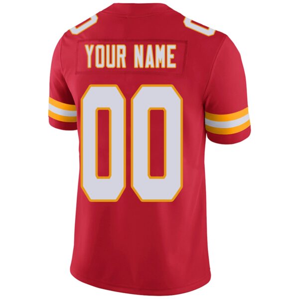 Custom KC.Chiefs Football Jerseys Team Player or Personalized Design Your Own Name for Men's Women's Youth Jerseys Red - Image 5