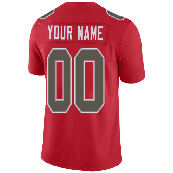 Custom TB.Buccaneers Stitched American Football Jerseys Personalize Birthday Gifts Red Jersey - Image 3