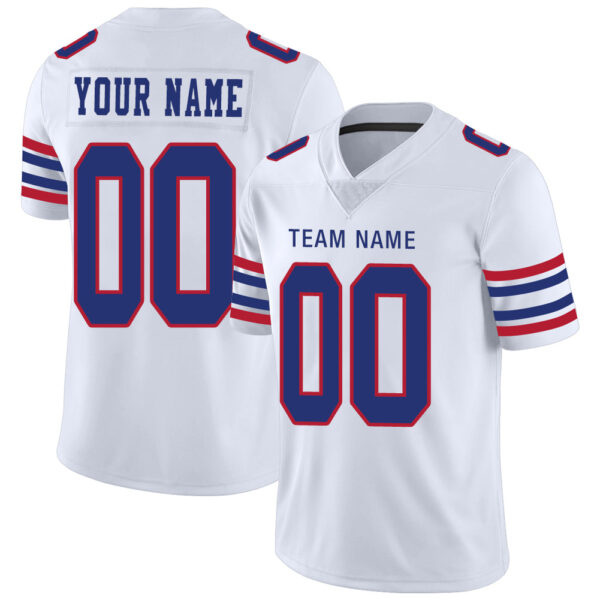 Custom B.Bills Stitched American Jerseys Personalize Birthday Gifts White Football Jerseys