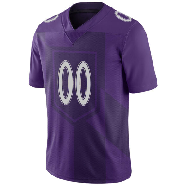 Custom B.Raven Stitched American Football Jerseys Personalize Birthday Gifts Purple Jersey - Image 4