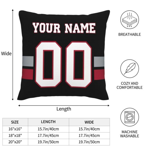 Custom A.Falcons Pillow Decorative Throw Pillow Case - Print Personalized Football Team Fans Name & Number Birthday Gift Football Pillows - Image 7