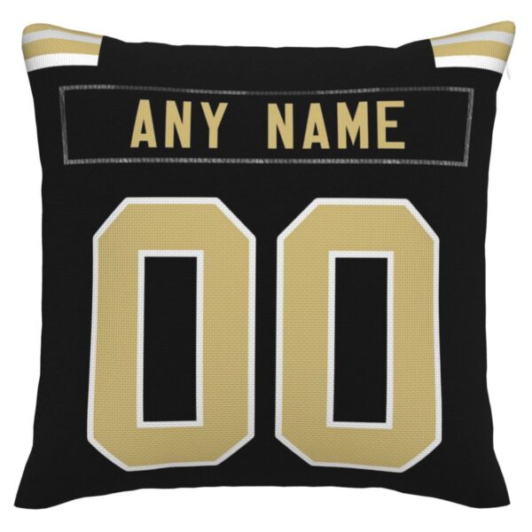 Custom NO.Saints Pillow Decorative Throw Pillow Case - Print Personalized Football Team Fans Name & Number Birthday Gift Football Pillows - Image 3