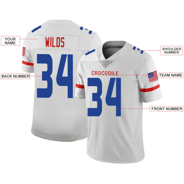 Custom H.Texans Stitched American Football Jerseys Personalize Birthday Gifts White Jersey - Image 2