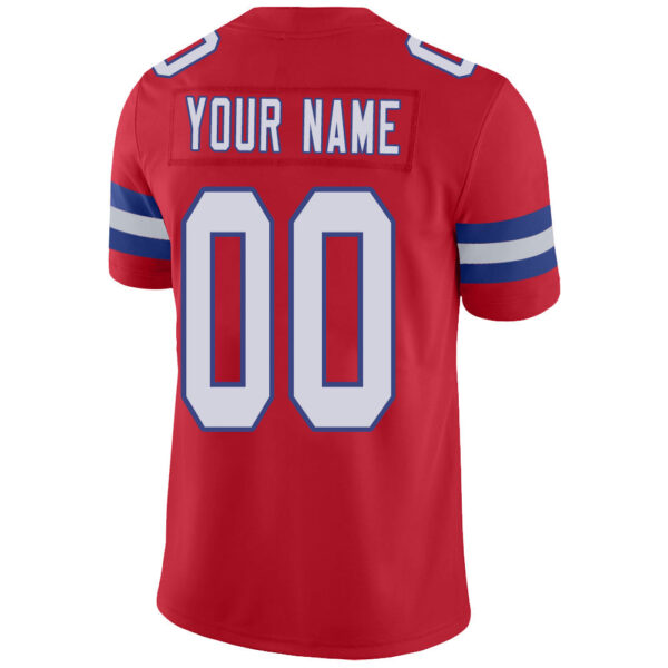 Custom NE.Patriots Stitched American Football Jerseys Personalize Birthday Gifts Red Jersey - Image 3